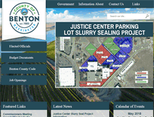 Tablet Screenshot of co.benton.wa.us
