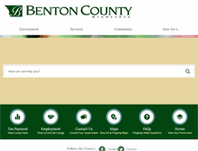 Tablet Screenshot of co.benton.mn.us