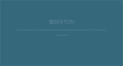 Desktop Screenshot of benton.org